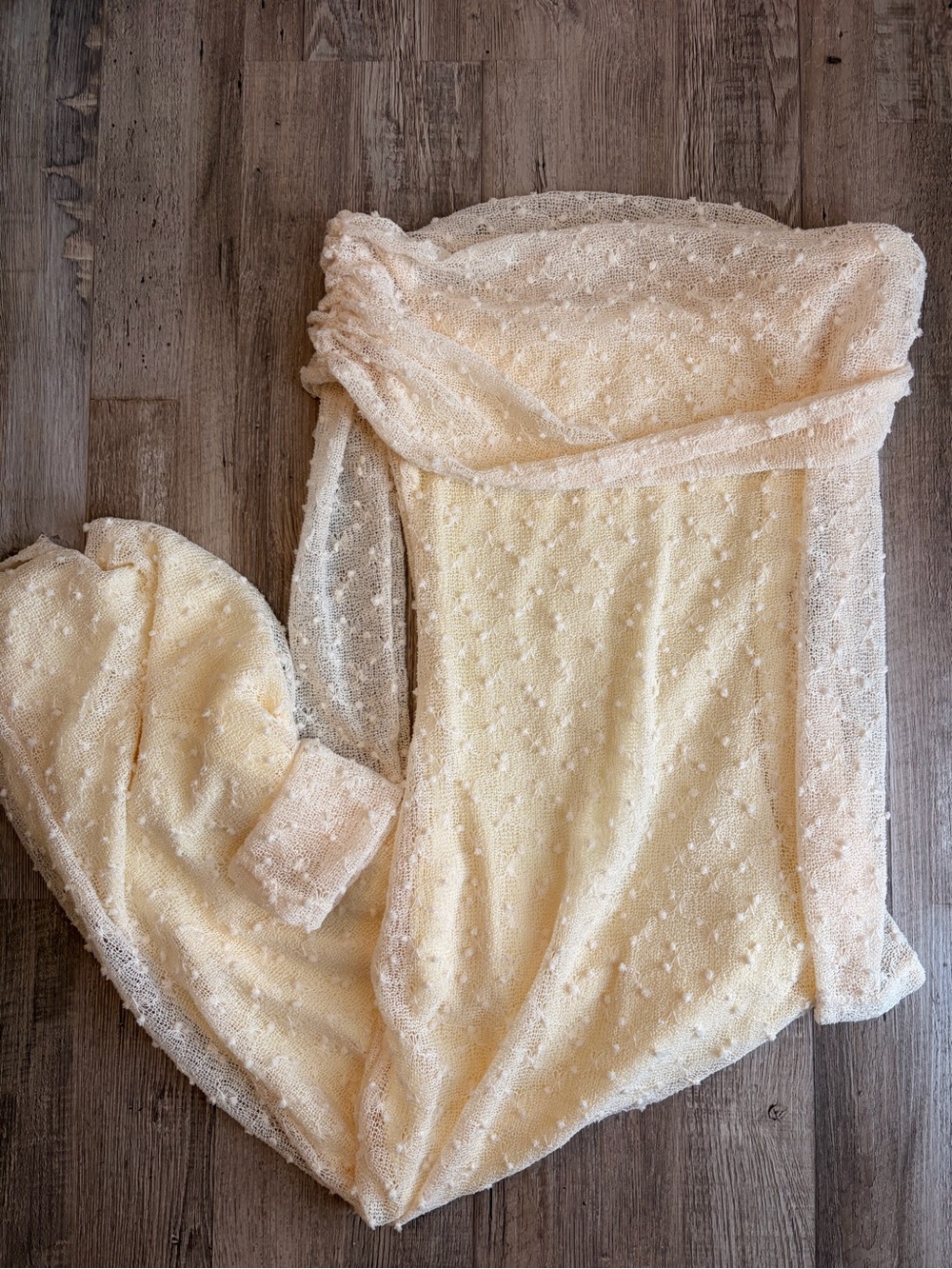 SHEIN Pale Yellow Knit Baby Wrap